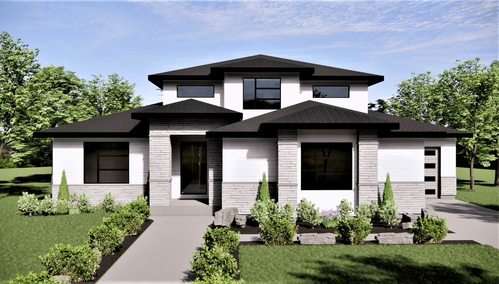 Atlanta floorplan rendering in color by 10x builders in utah county