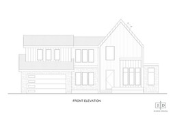 Svendborg front blueprint drawing by 10x builders in utah county