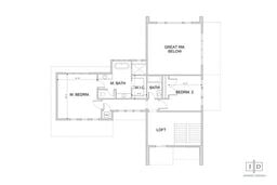 Svendborg upper bedrooms blueprint by 10x builders in utah county