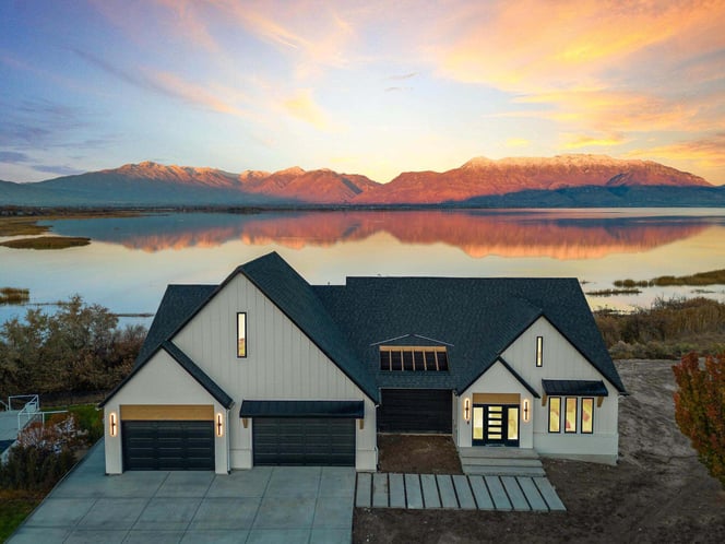 Exterior Of Custom Built Home by 10X Builders
