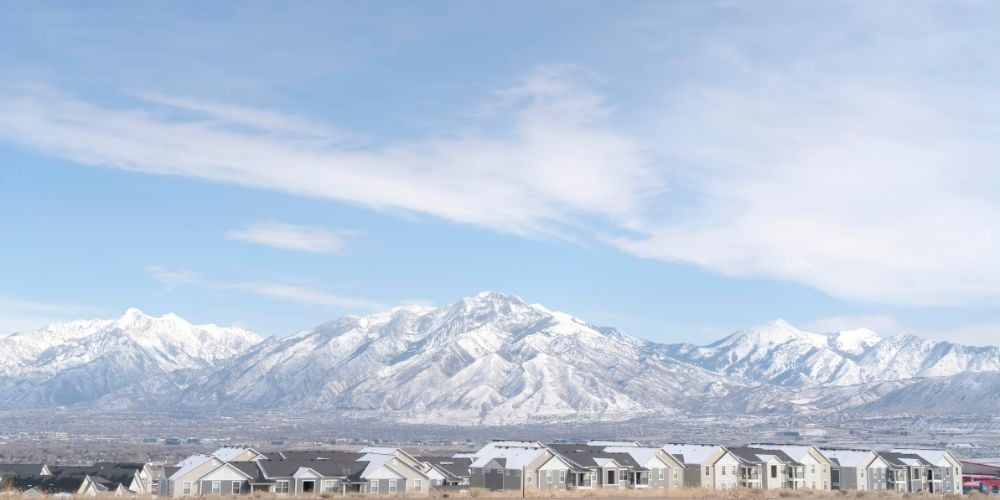 Mountains in South Jordan Utah