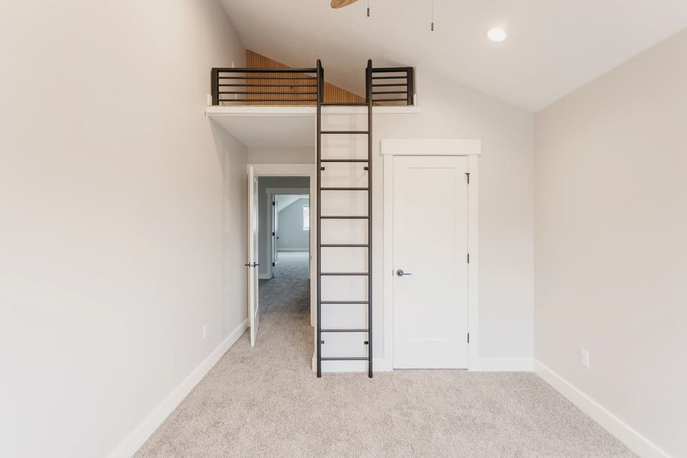 loft room with ladder by 10x builders in utah county