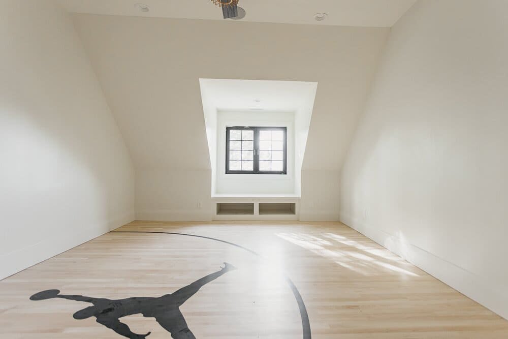 basketball court in home by 10x builders in utah county