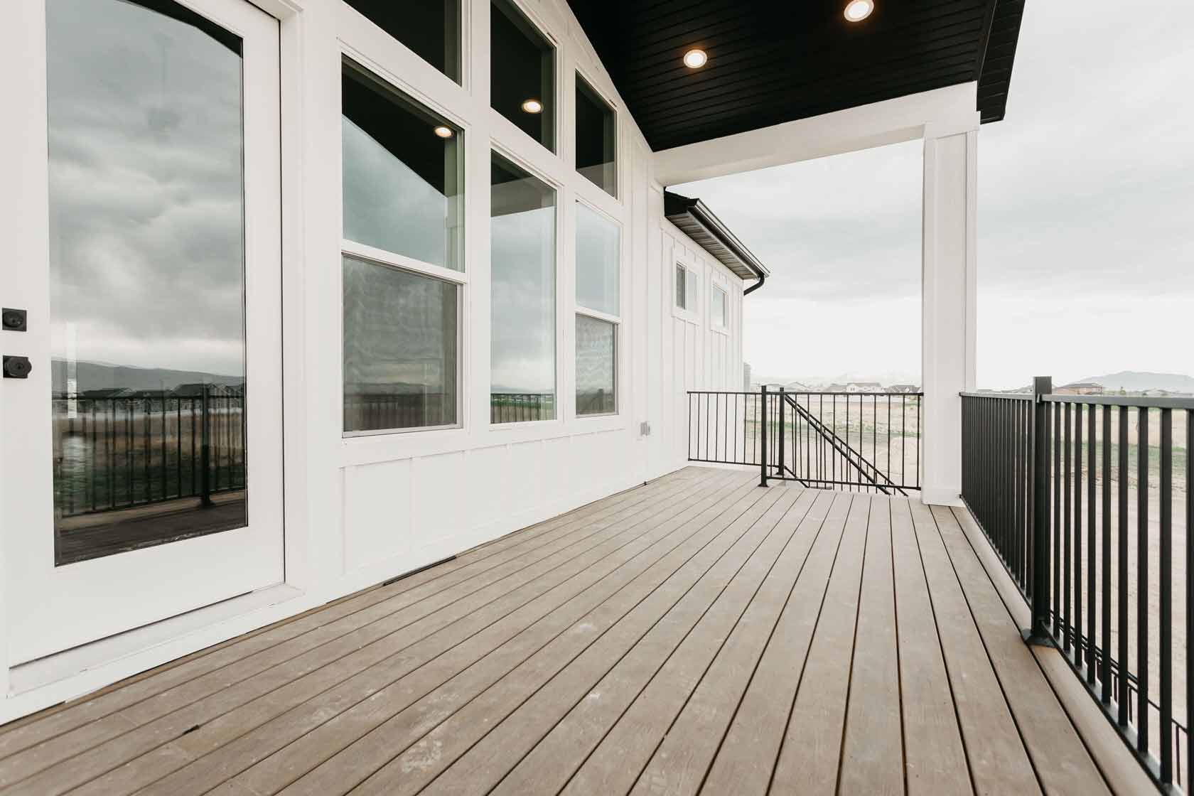 deck with tan flooring by 10x builders in utah county